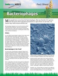 Bacteriophages - Food & Water Watch