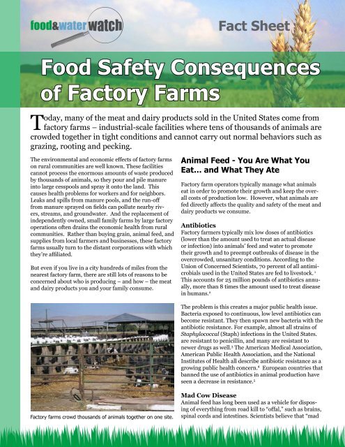 Download the PDF file. - Food & Water Watch