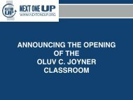 ANNOUNCING THE OPENING OF THE ! OLUV C. JOYNER ! CLASSROOM