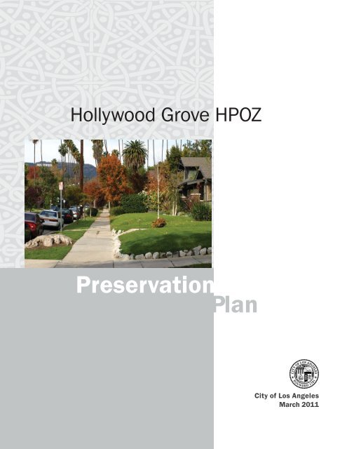 Hollywood Grove Preservation Plan - Office of Historic Resources ...