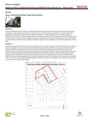 West Los Angeles Historic Districts - Office of Historic Resources ...