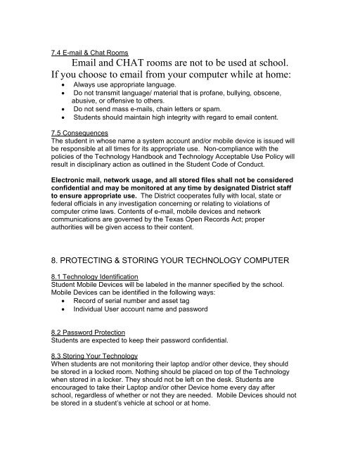 2012 Technology Agreement - Highland Park ISD