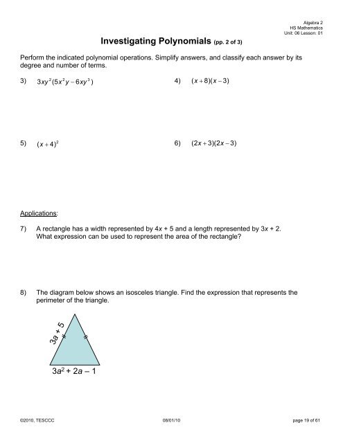 Investigating Monomials (pp. 1 of 4)