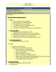 DRAFT - 6th grade - Language Arts - Unit 1 - Highland Park School ...