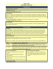 DRAFT - 3rd grade - Social Studies - Map Skills