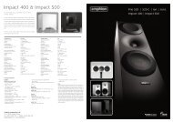 Impact 400 & Impact 500 - MR Hifi