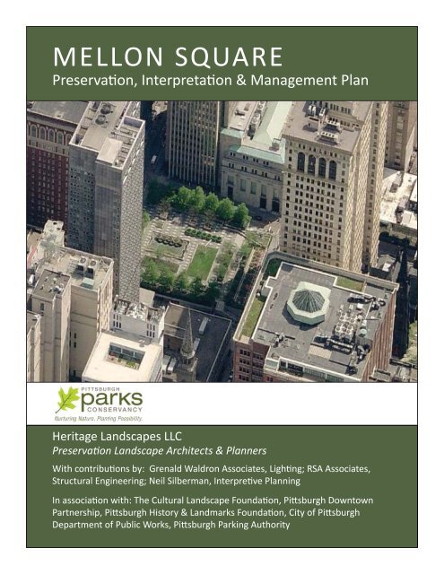 Download A Pdf Of The Plan Here Pittsburgh Parks Conservancy