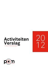 Activiteiten Verslag - POM Antwerpen