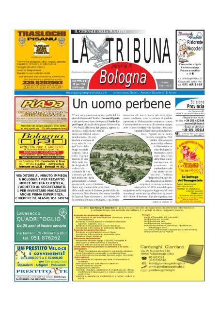 Il Vostro Annuncio Diffuso In Tutta Bologna E Provincia La Tribuna