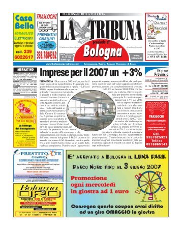 Imprese per il 2007 un +3% - La Tribuna