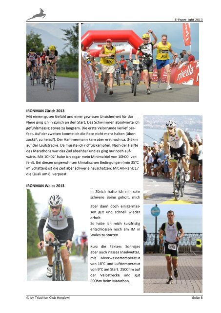 E-Paper 2013 - Triathlonclub Hergiswil