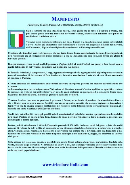 Tricolore n.257 - Tricolore Italia