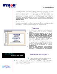 SQL Driver - Tridium