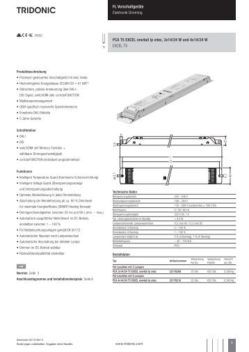 PCA T5 EXCEL one4all lp xitec, 3 und - Tridonic