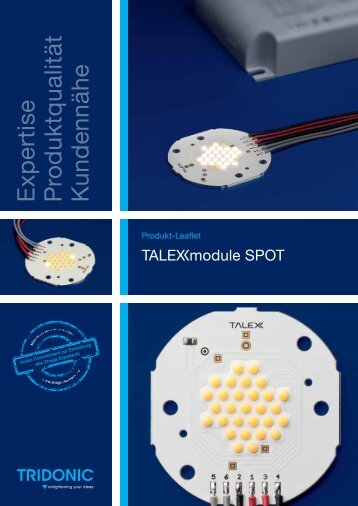 Leaflet TALEXXmodule SPOT - Tridonic