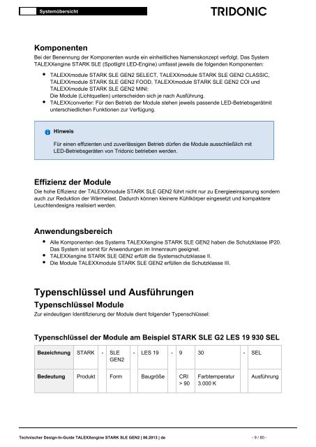 TALEXXengine STARK SLE GEN2 - Tridonic