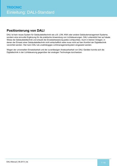 DALI-Handbuch - Tridonic