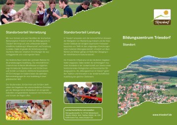 Wegweiser.pdf - Bildungszentrum Triesdorf