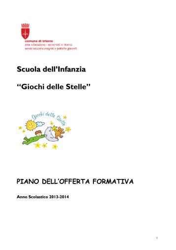 piano offerta formativa - Comune di Trieste