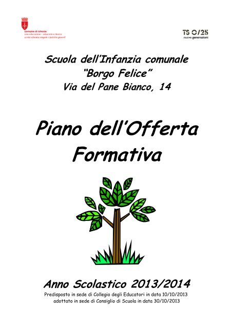Piano dell'Offerta Formativa - Comune di Trieste