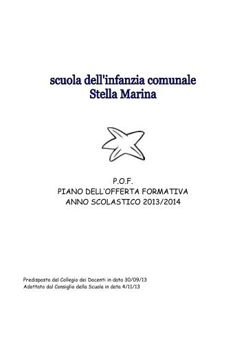piano offerta formativa - Comune di Trieste