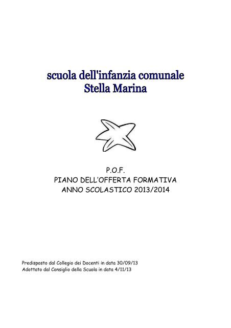 piano offerta formativa - Comune di Trieste