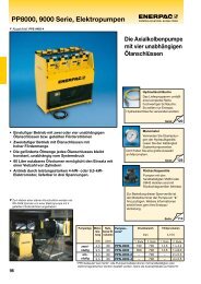 PP8000, 9000 Serie, Elektropumpen - Enerpac