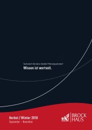 Herbst / Winter 2010 Wissen ist wertvoll.