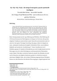 IQ+EQ+SQ=PsyQ - die integral emergente Intelligenz - TRILOGOS