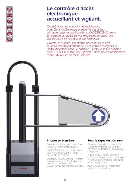 Portillon sortie de secours - Caddie