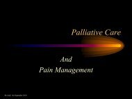 Palliative Care and Pain Management - Trinitas Hospital