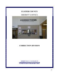 ULSTER COUNTY SHERIFF'S OFFICE - Ulster County Home Page