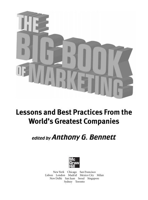 The Big Book of Marketing: Lessons and Best ... - always yours