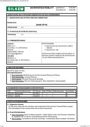 Zeolith - ZP-4A Sicherheitsdatenblatt pdf - Trinkwasseraufbereitung ...