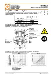 MDR 2 Condor Druckschalter PDF - Trinkwasseraufbereitung ...