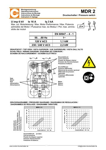MDR 2 Condor Druckschalter PDF - Trinkwasseraufbereitung ...