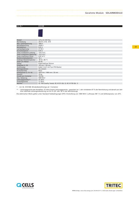 PRODUKTKATALOG 2013 - Tritec