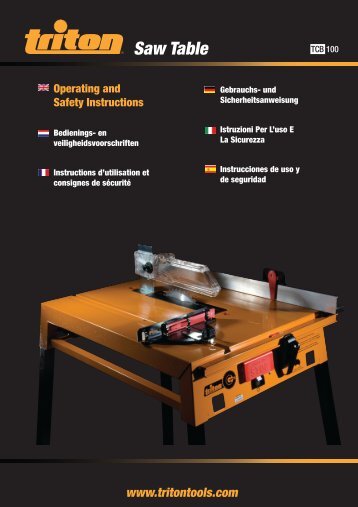 Manual de instrucciones - Triton Tools