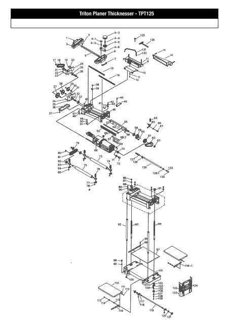Exploded Schematic Diagram - Triton Tools