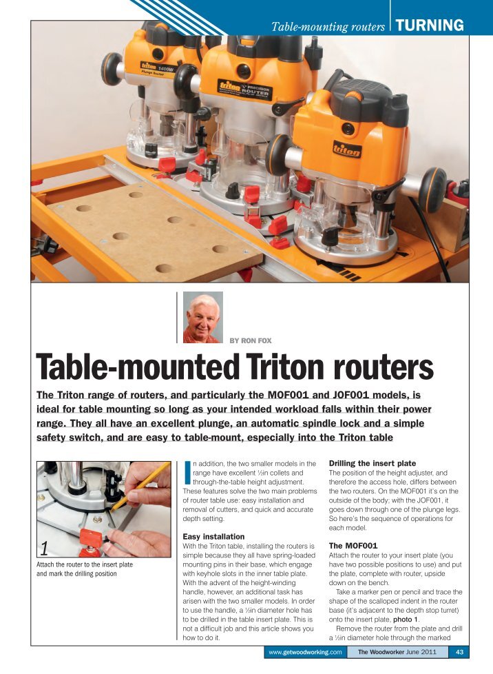 Router Accessory Kit TGA150 Triton Tools