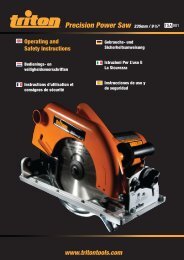 Manual de instrucciones - Triton Tools