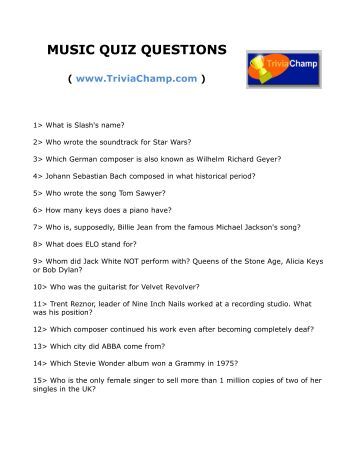 quizzes tests music quizzes tests music