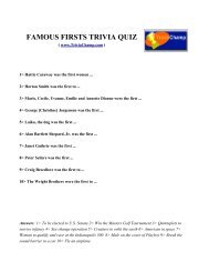 FAMOUS FIRSTS TRIVIA QUIZ - Trivia Champ