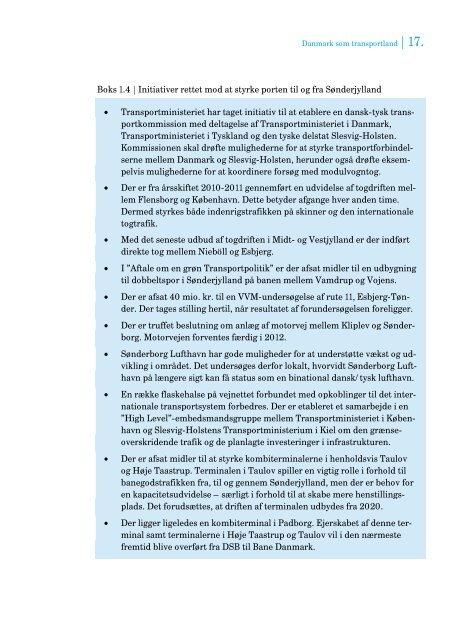 Danmark som transportland - Transportministeriet