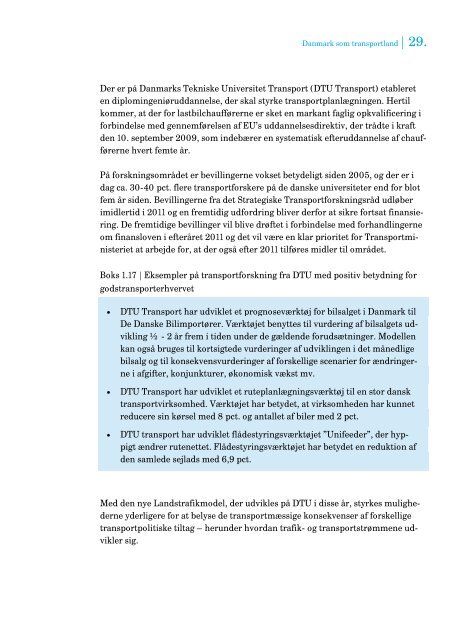 Danmark som transportland - Transportministeriet