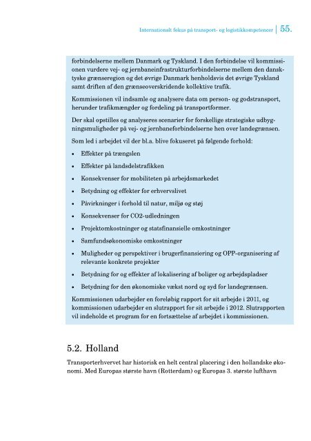 Danmark som transportland - Transportministeriet