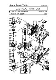 Hitachi - NR90GC - 1st Fix Cordless Nail Gun - Exsel Plant & Tool ...