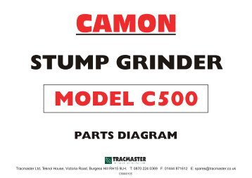 Camon - C500 - Petrol Stump Grinder - Exsel Plant & Tool Hire Ltd