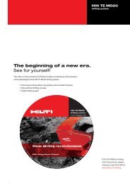 The beginning of a new era. See for yourself! - Hilti