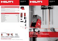 5 points. 2 lines. In a unique combination. - Hilti